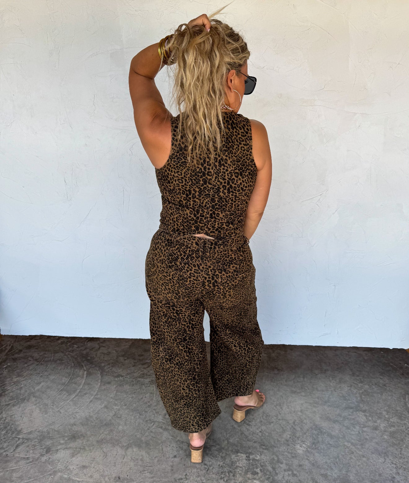 PREORDER - Bex Cheetah Barrel Jeans