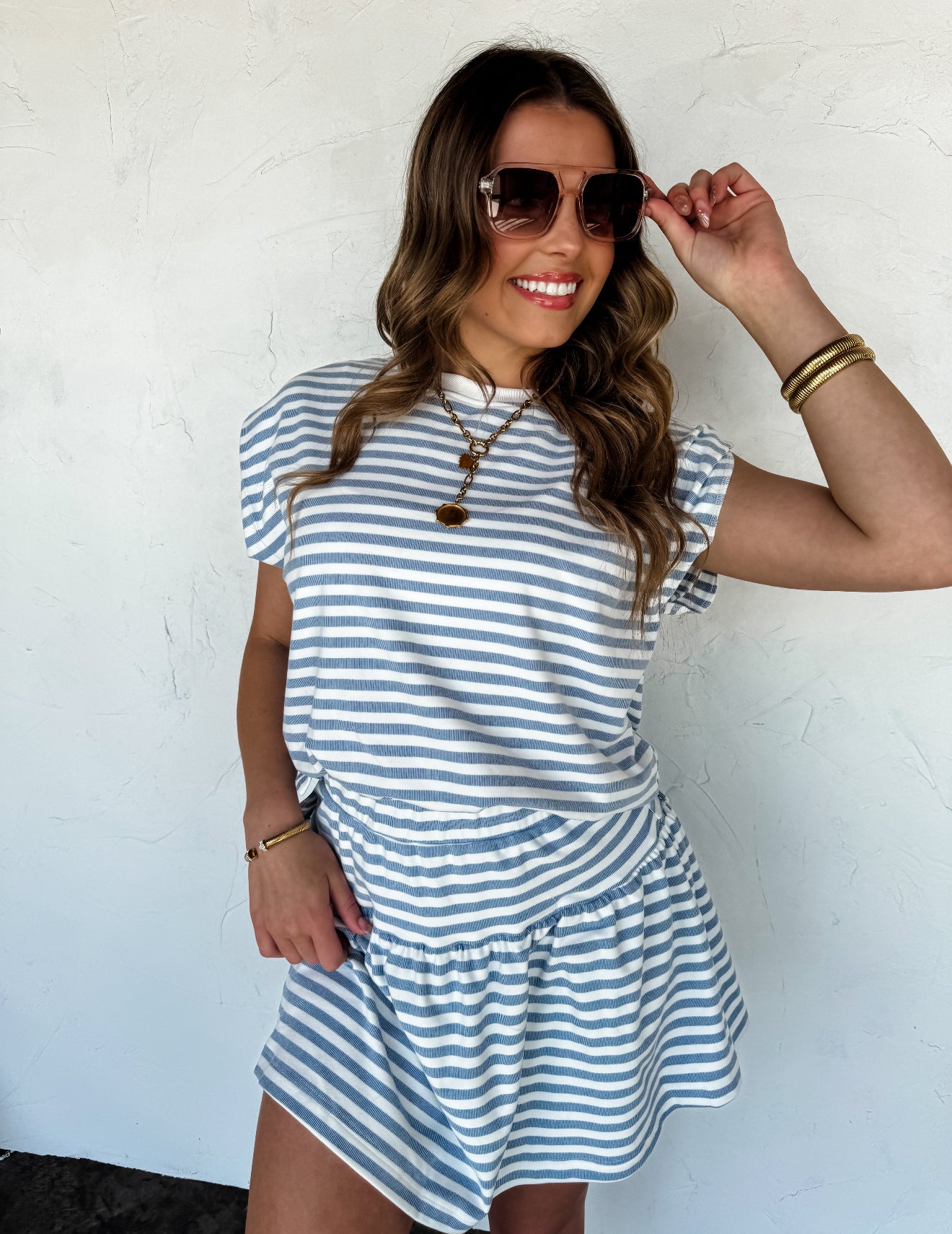 Coastal Stripes Skort Set - 3 colors