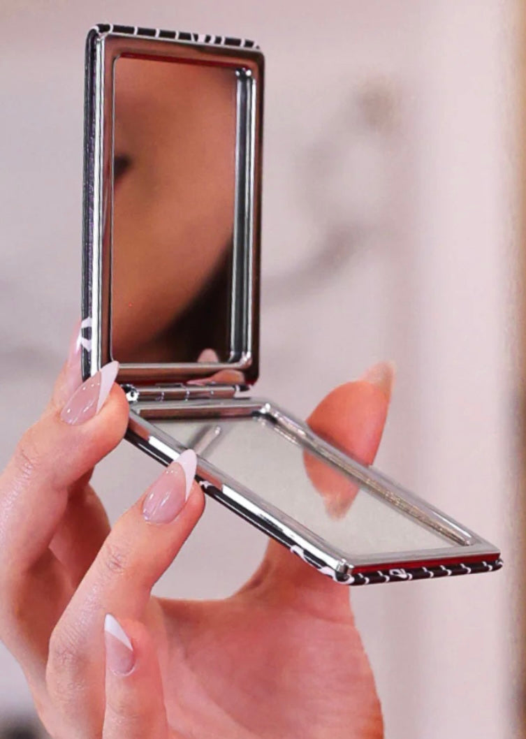 Bows & Stripes Compact Mirror