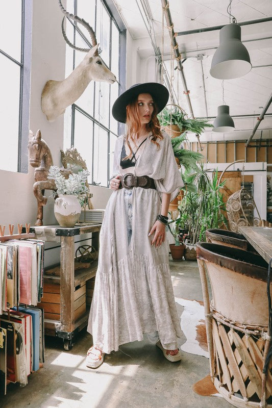 Free Flow Paisley Kimono