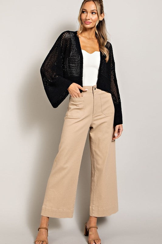 Alba Eyelet Knit Cardigan