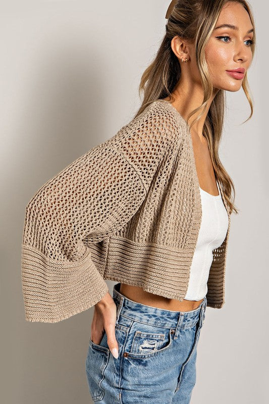 Alba Eyelet Knit Cardigan