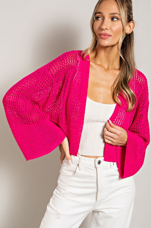Alba Eyelet Knit Cardigan