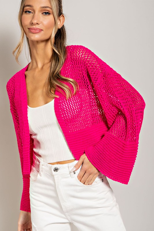 Alba Eyelet Knit Cardigan