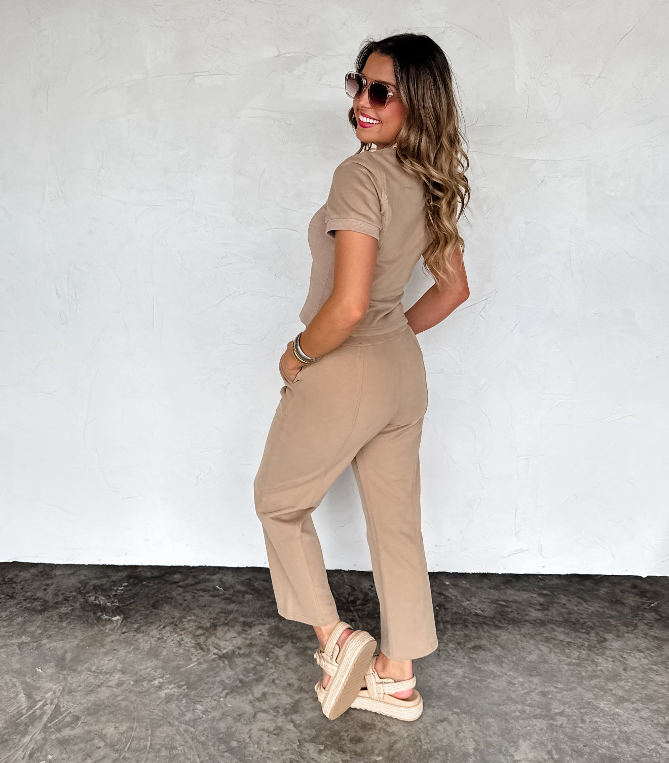 PREORDER - Stay In Crop Pant Set - 4 colors