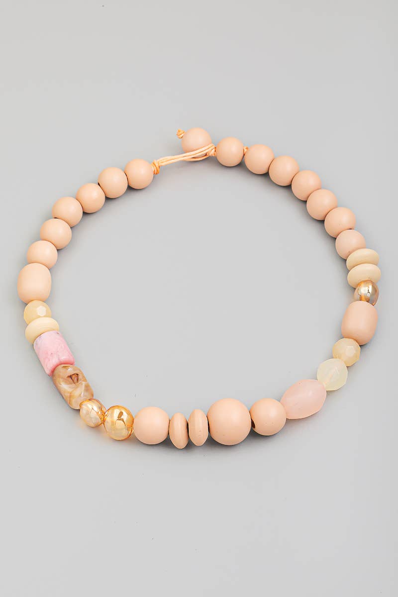 Bulky Ball Bead Necklace - 4 colors