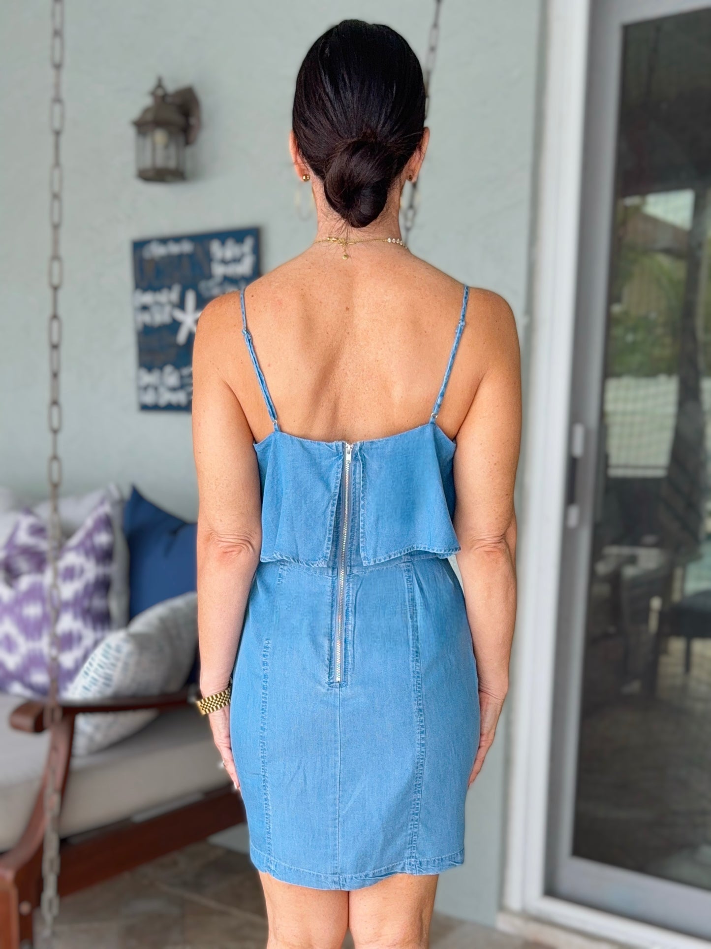 Tencel Ruffle Dress