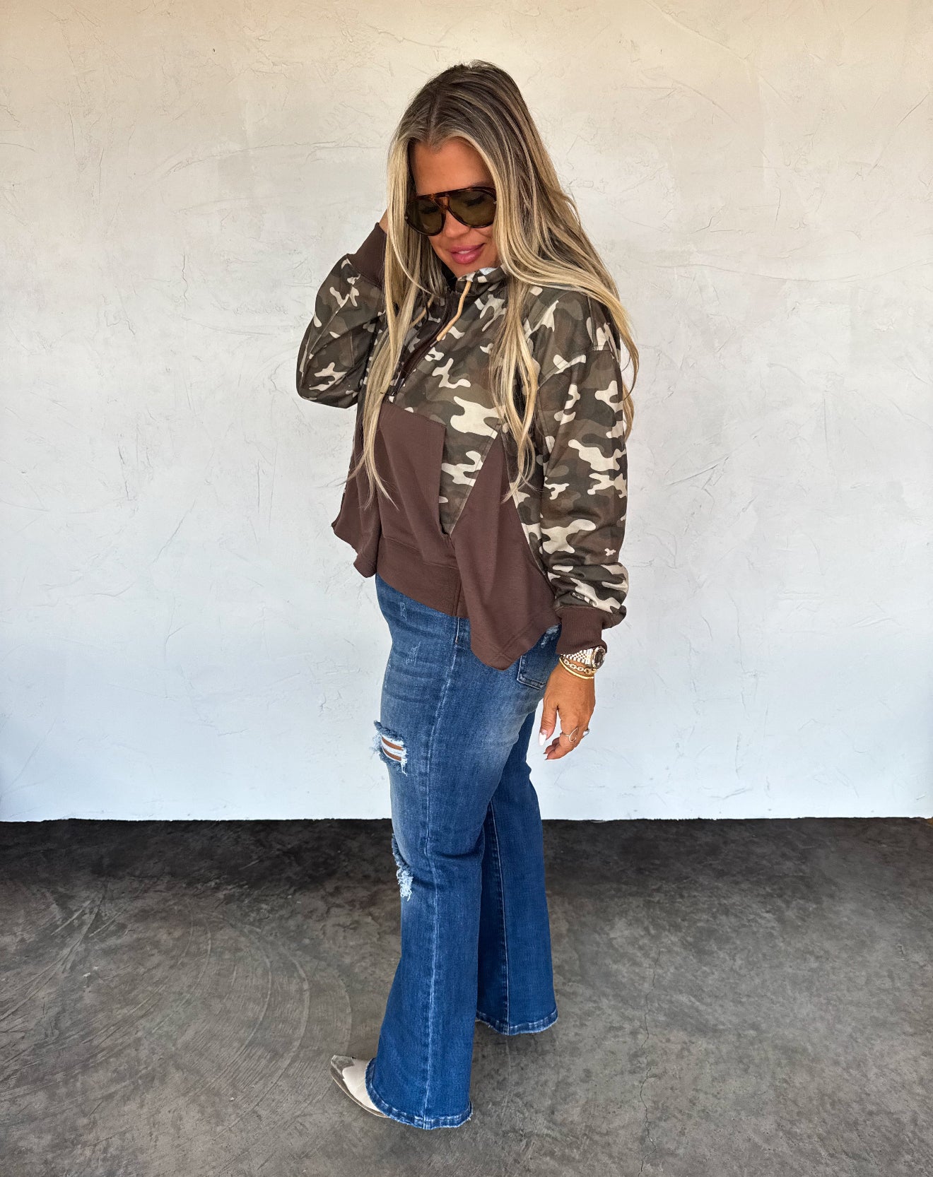 PREORDER - Hunter Half Zip Hoodie Pullover - 3 patterns