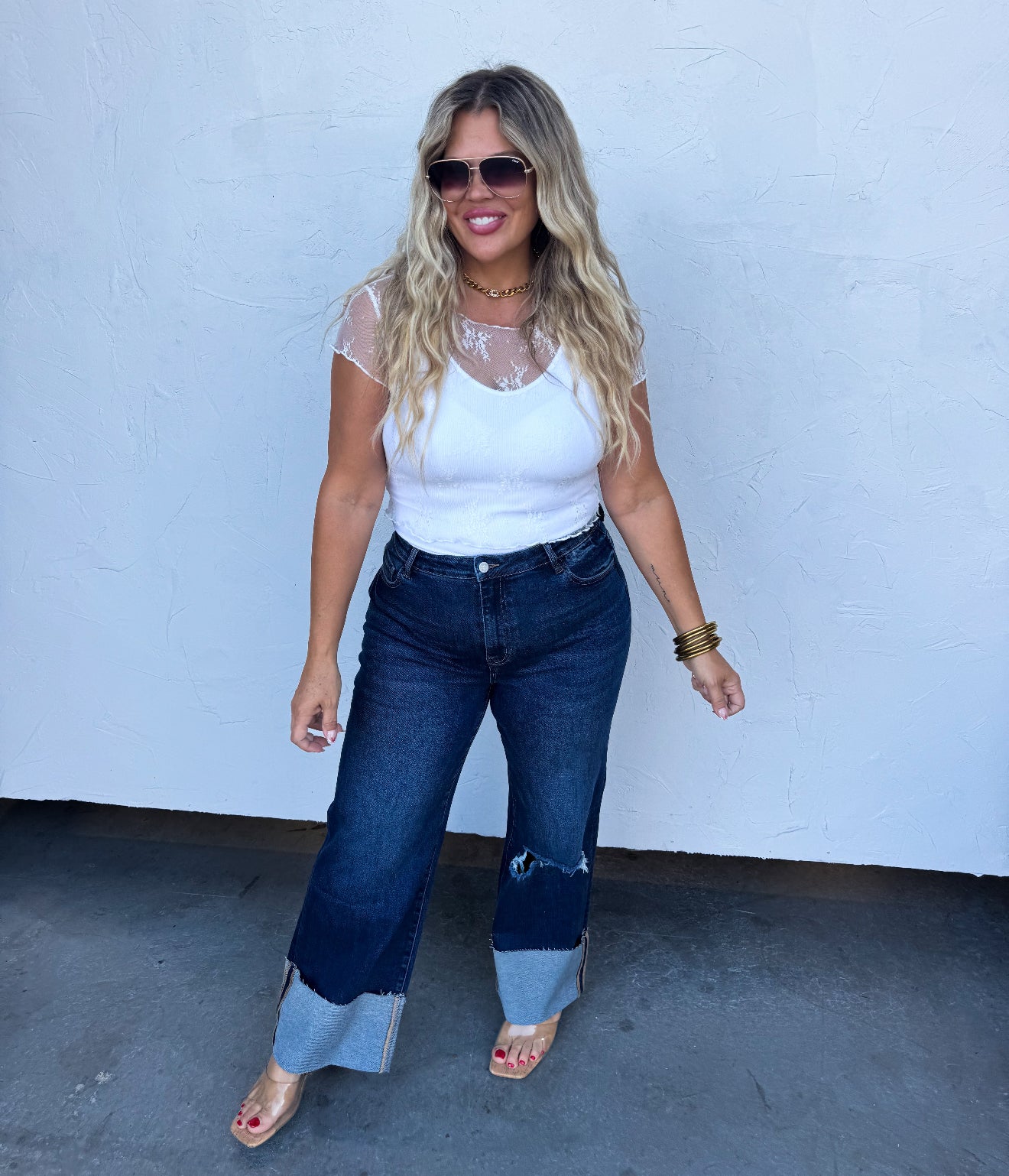 Allie Short Sleeve Lace Top - 5 colors