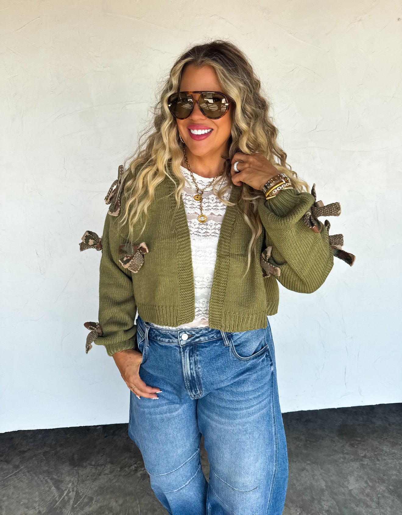 PREORDER - Sloane Bow Knit Cardigan - 5 colors
