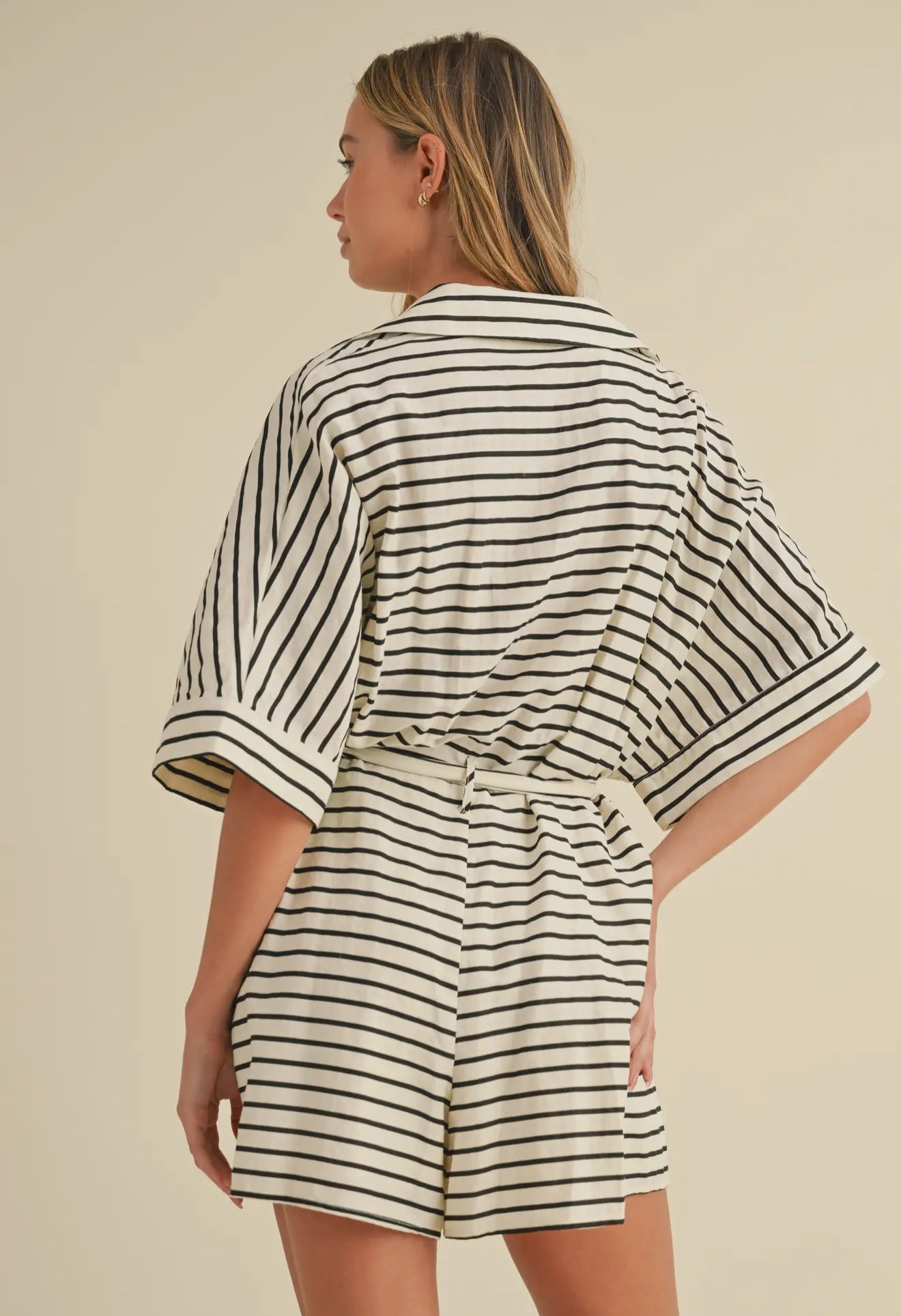PREORDER - The Coastline Striped Romper