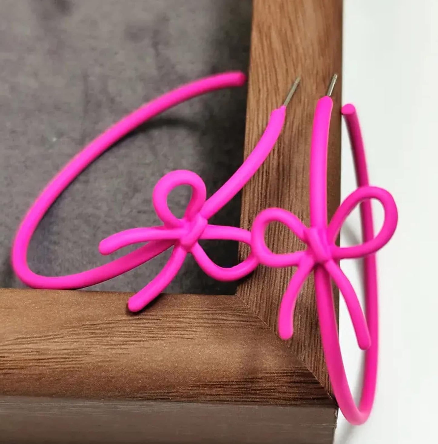 Bow Hoops - 3 colors