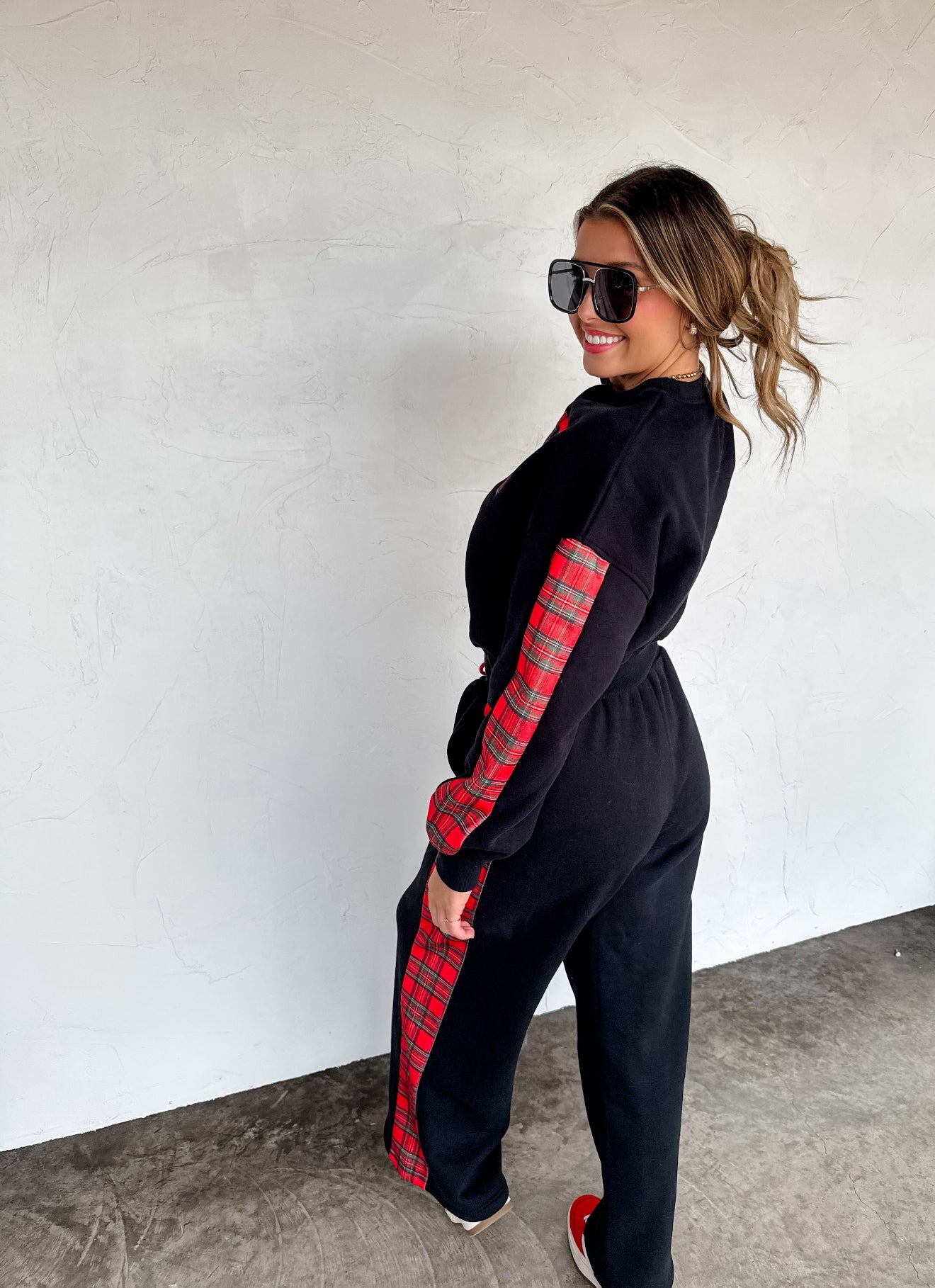 PREORDER - Merry Plaid Pants Set
