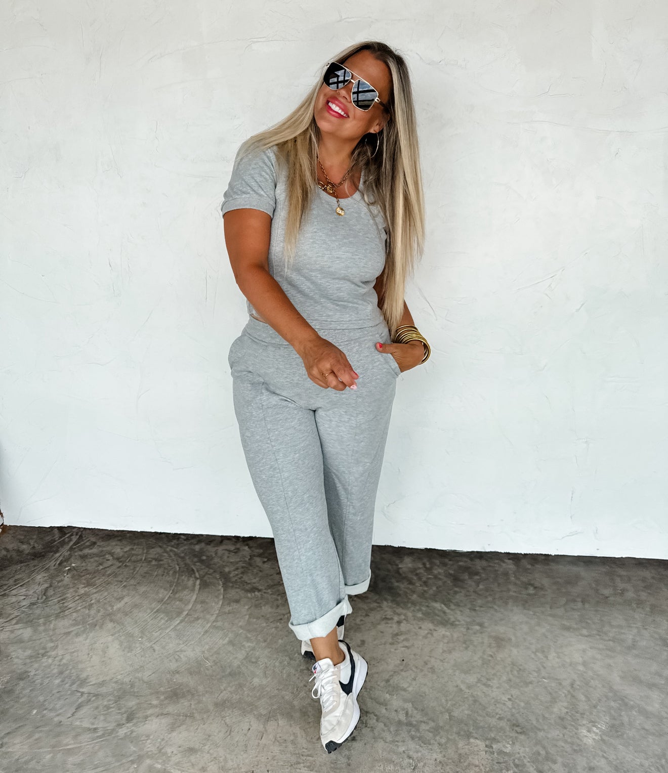 PREORDER - Stay In Crop Pant Set - 4 colors