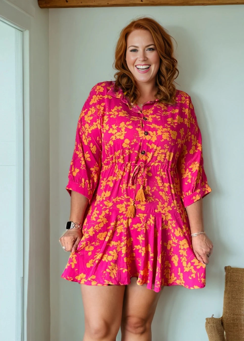 Floral Print Pocket Dress - 2 colors