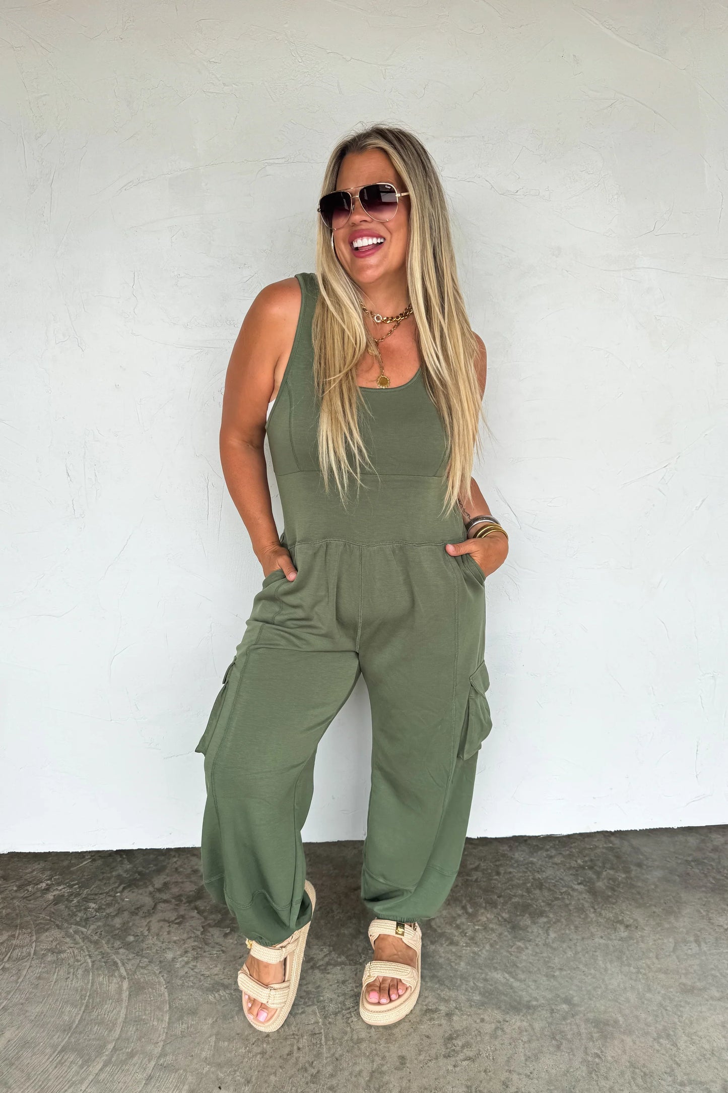 All Set Tank Jumpsuit - 3 colors