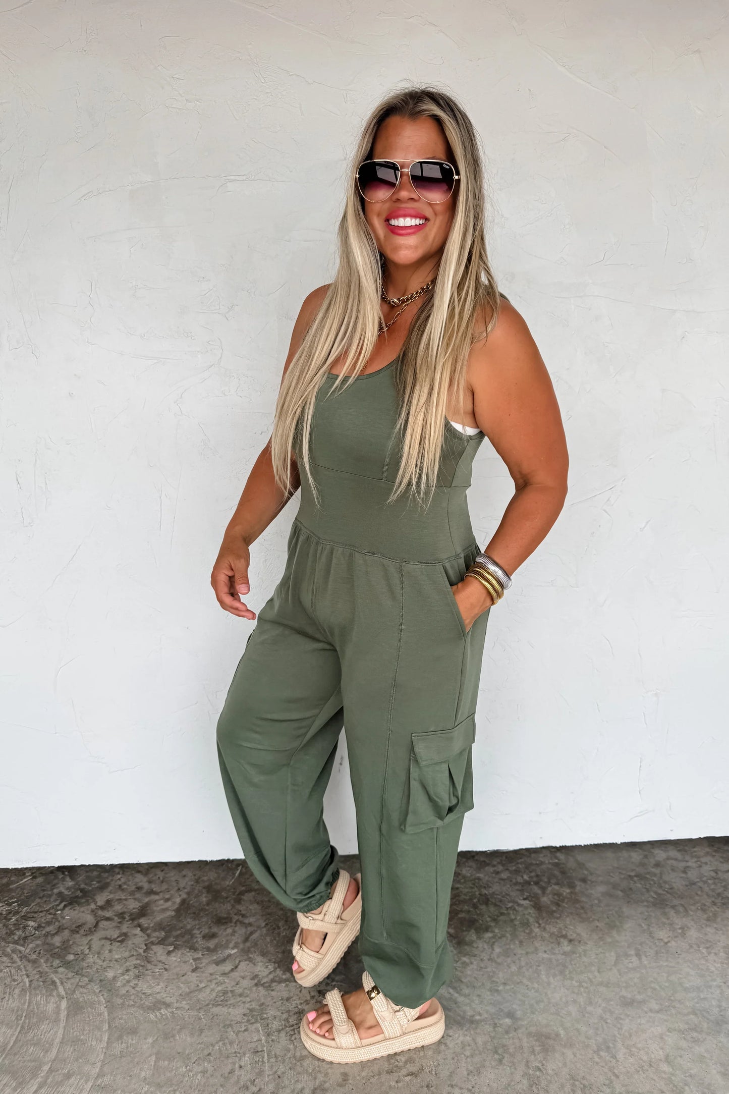 All Set Tank Jumpsuit - 3 colors