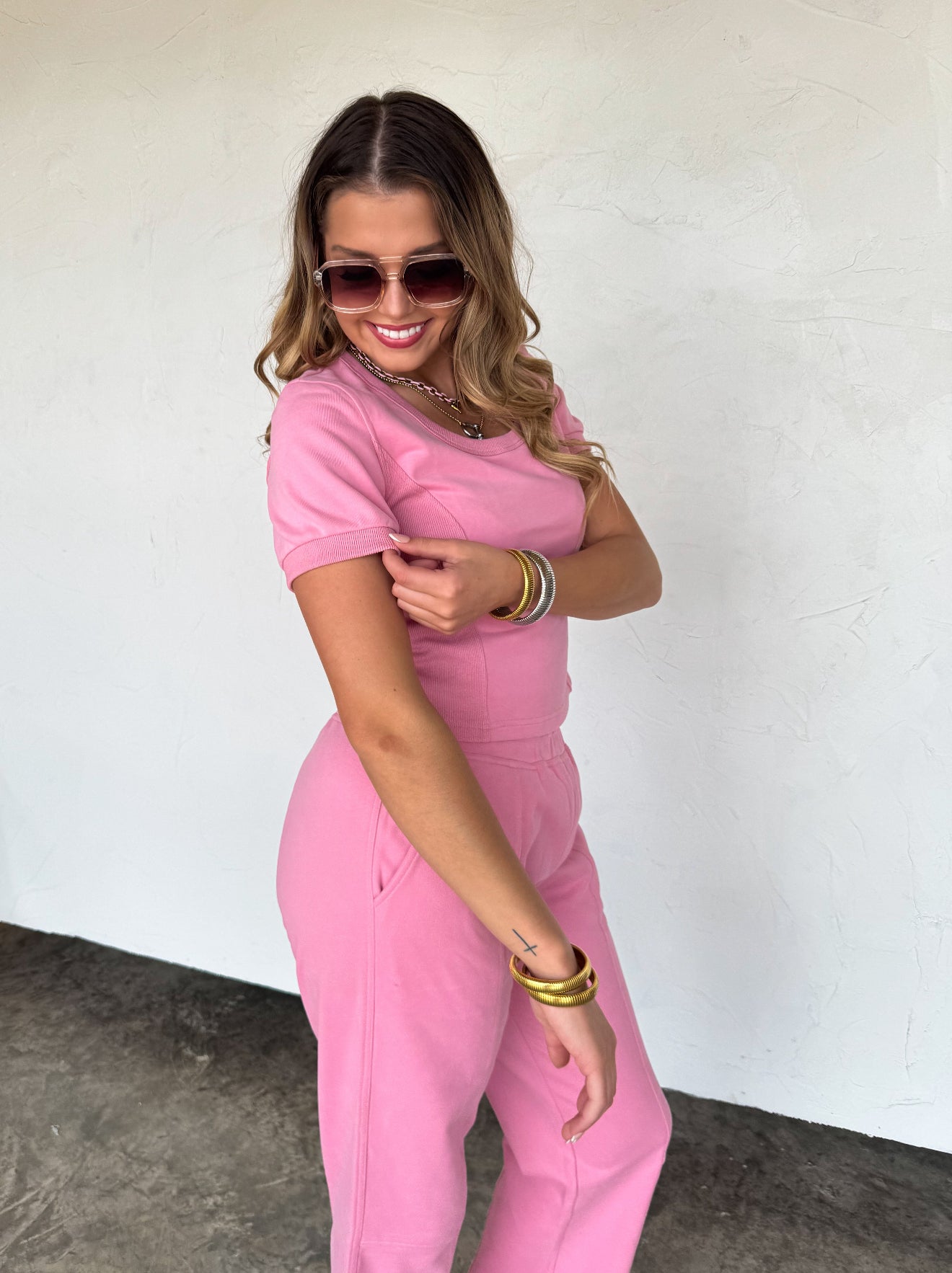 PREORDER - Stay In Crop Pant Set - 4 colors