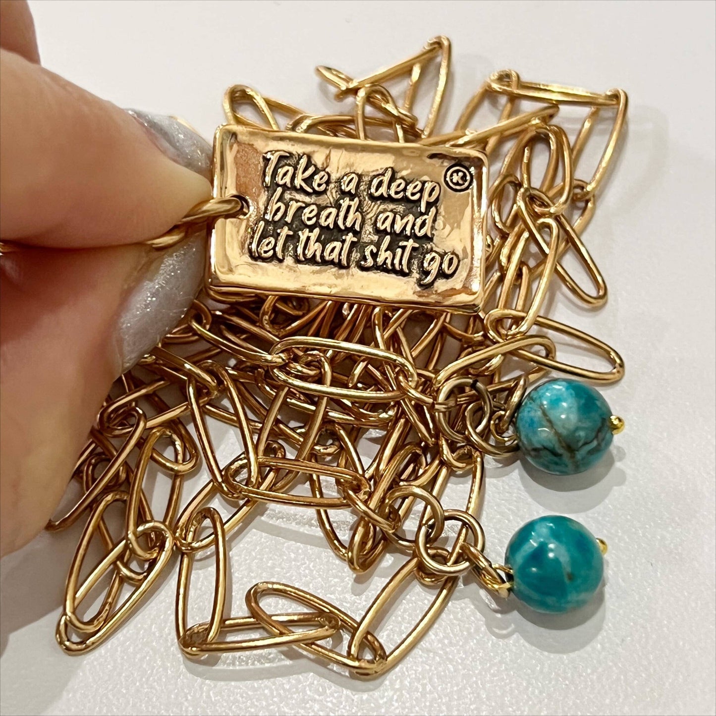 TAKE A DEEP BREATH AND LET THAT SHIT GO | HEART | 2 colors