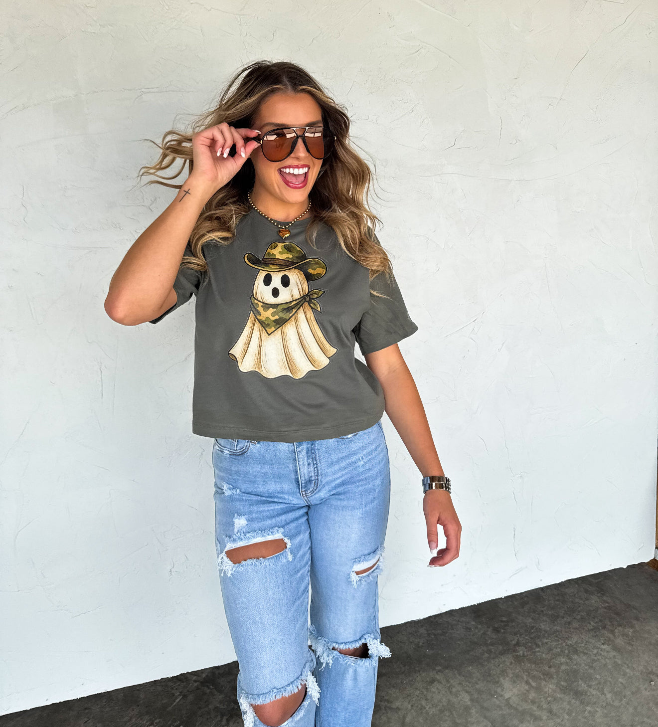 Camo Ghost Graphic Tee