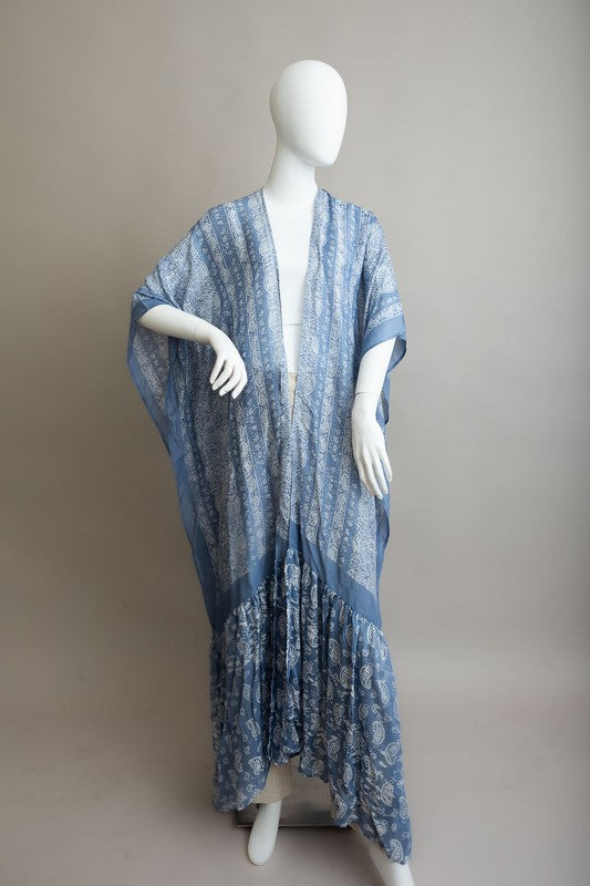 Free Flow Paisley Kimono