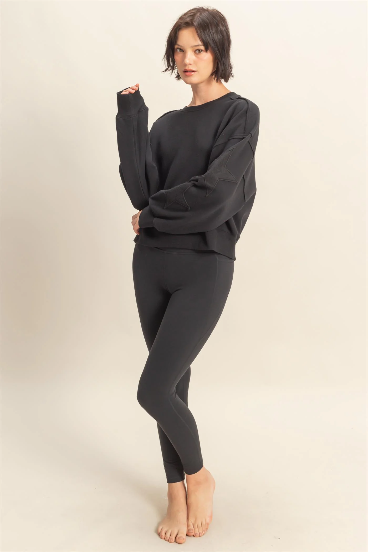 PREORDER - Star Patch Crewneck Sweatshirt - 2 colors