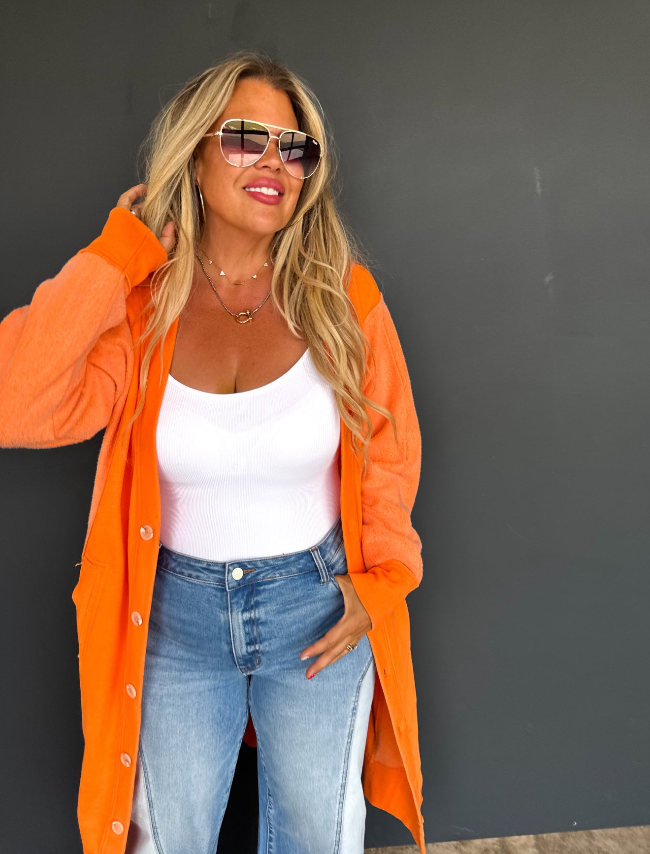 Desi Sweatshirt Cardigan - 4 colors