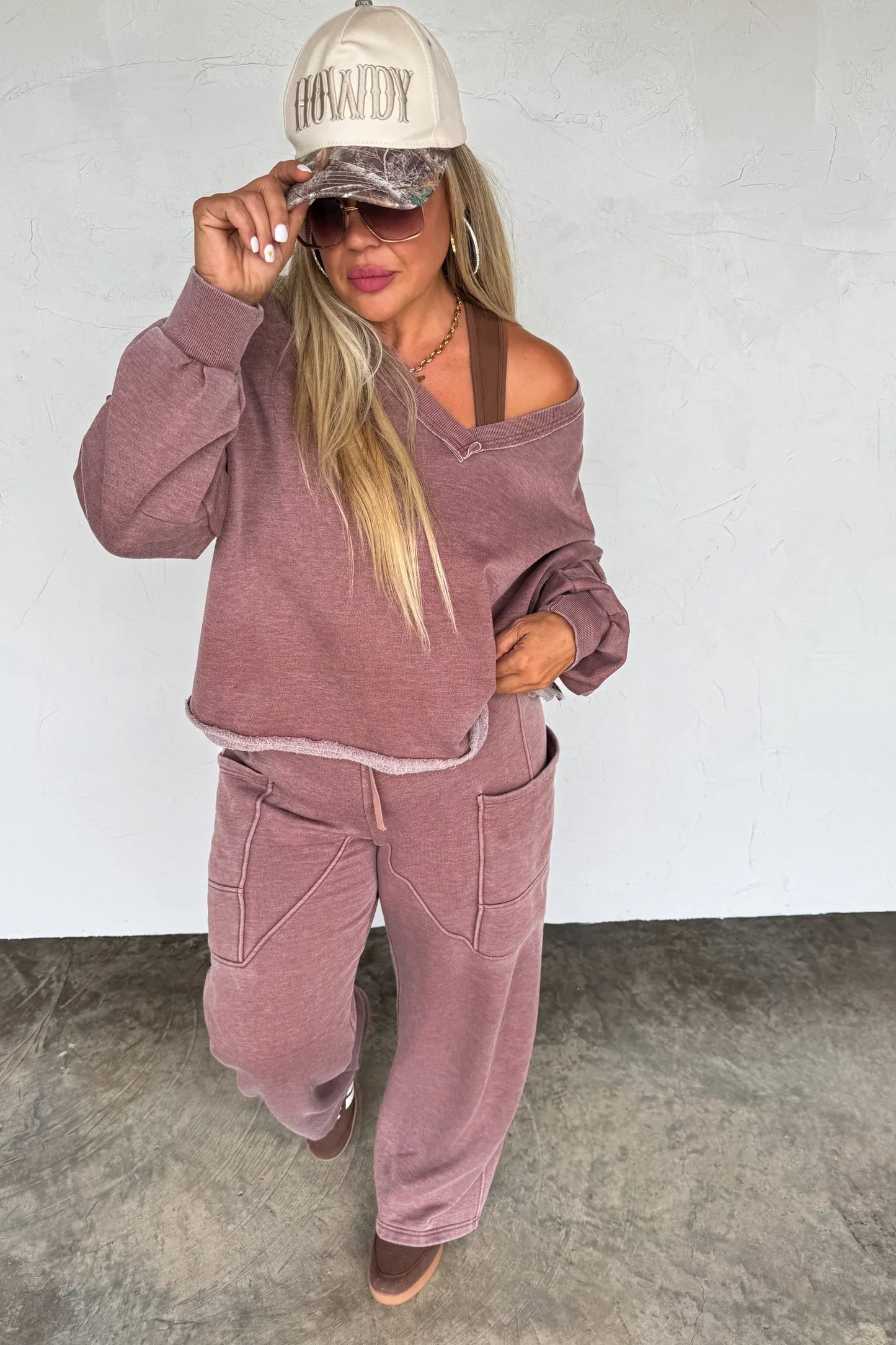 PREORDER - Faded Feels V-Neck Pullover - 5 colors
