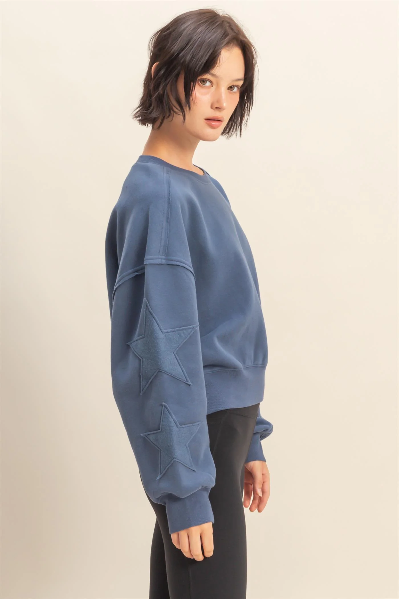 PREORDER - Star Patch Crewneck Sweatshirt - 2 colors