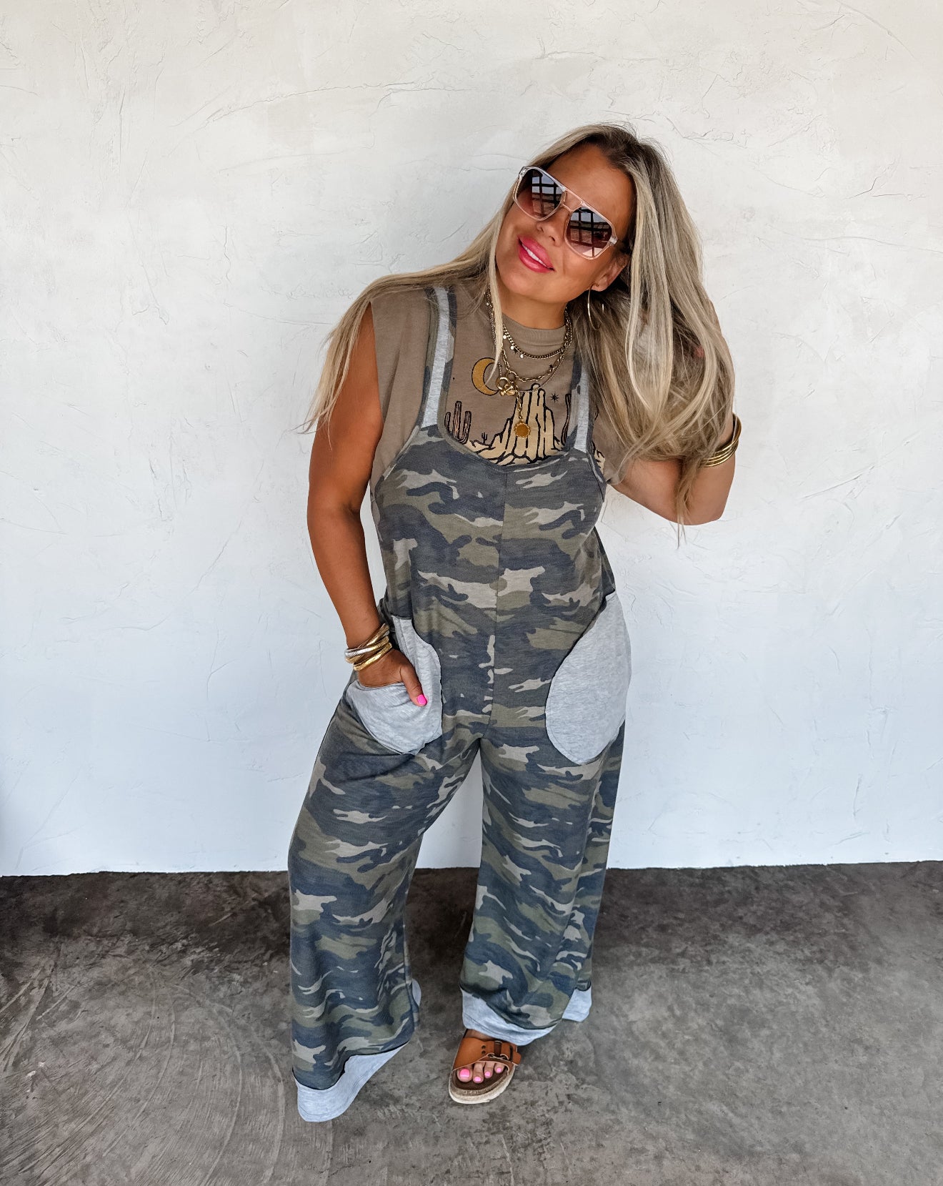 PREORDER - Ricki Camo Jumpsuit