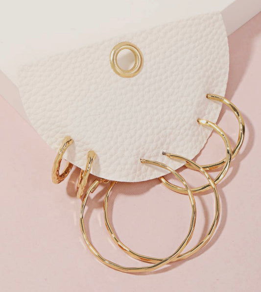 Assorted Hoops Set of 3