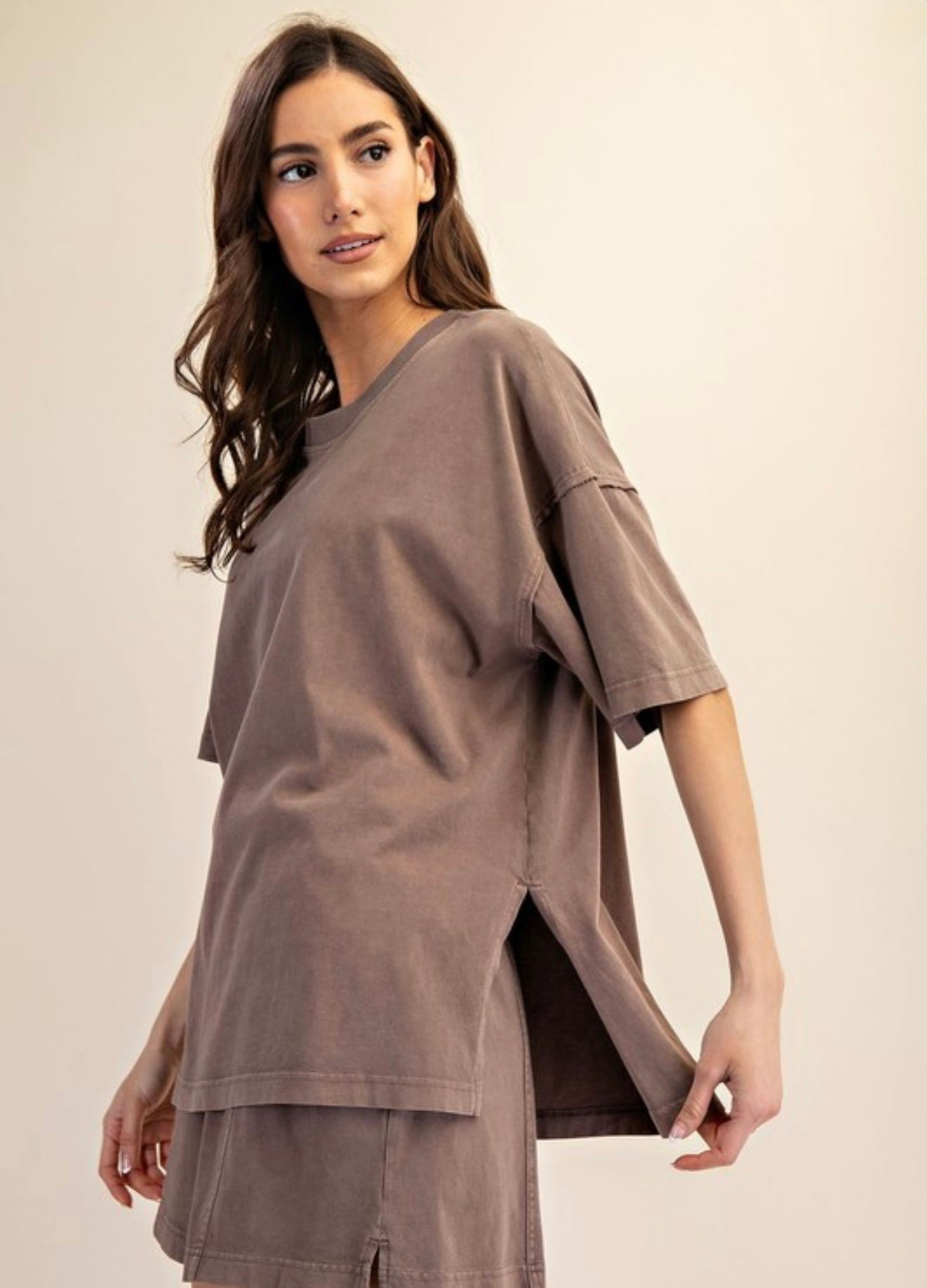 PREORDER - Sunday Morning Tee in Mocha