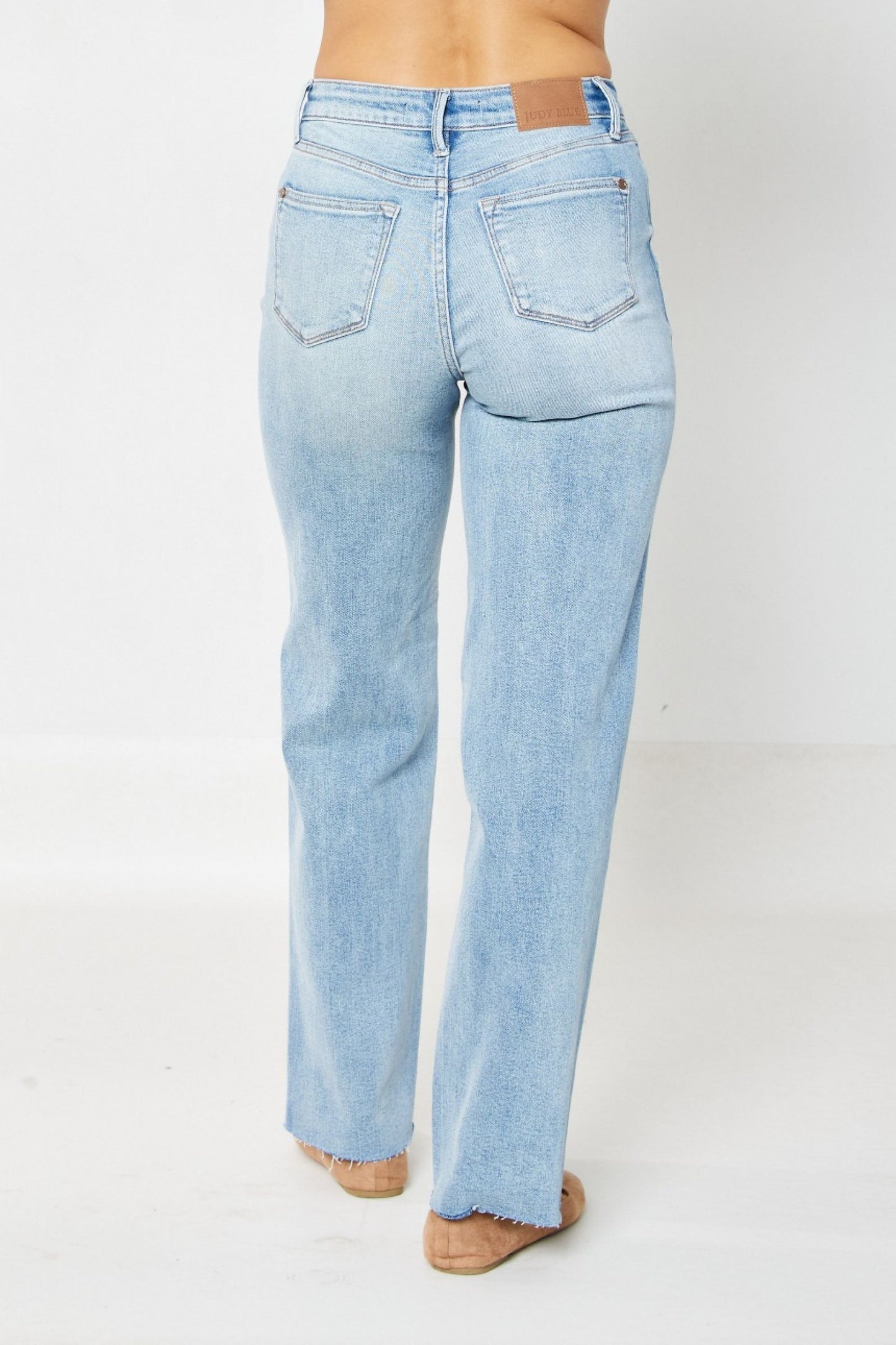 Ramona High Rise Rigid Magic Destroyed Straight Jeans