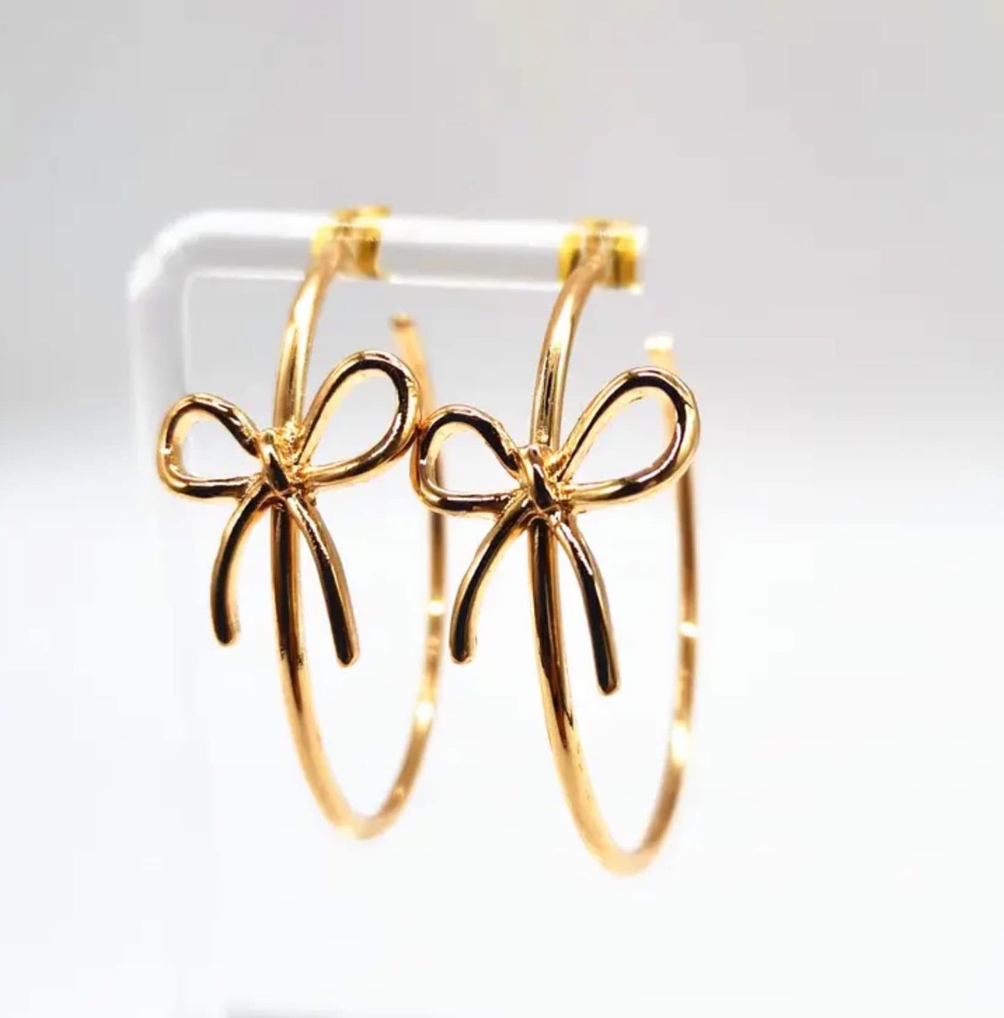 Bow Hoops - 3 colors