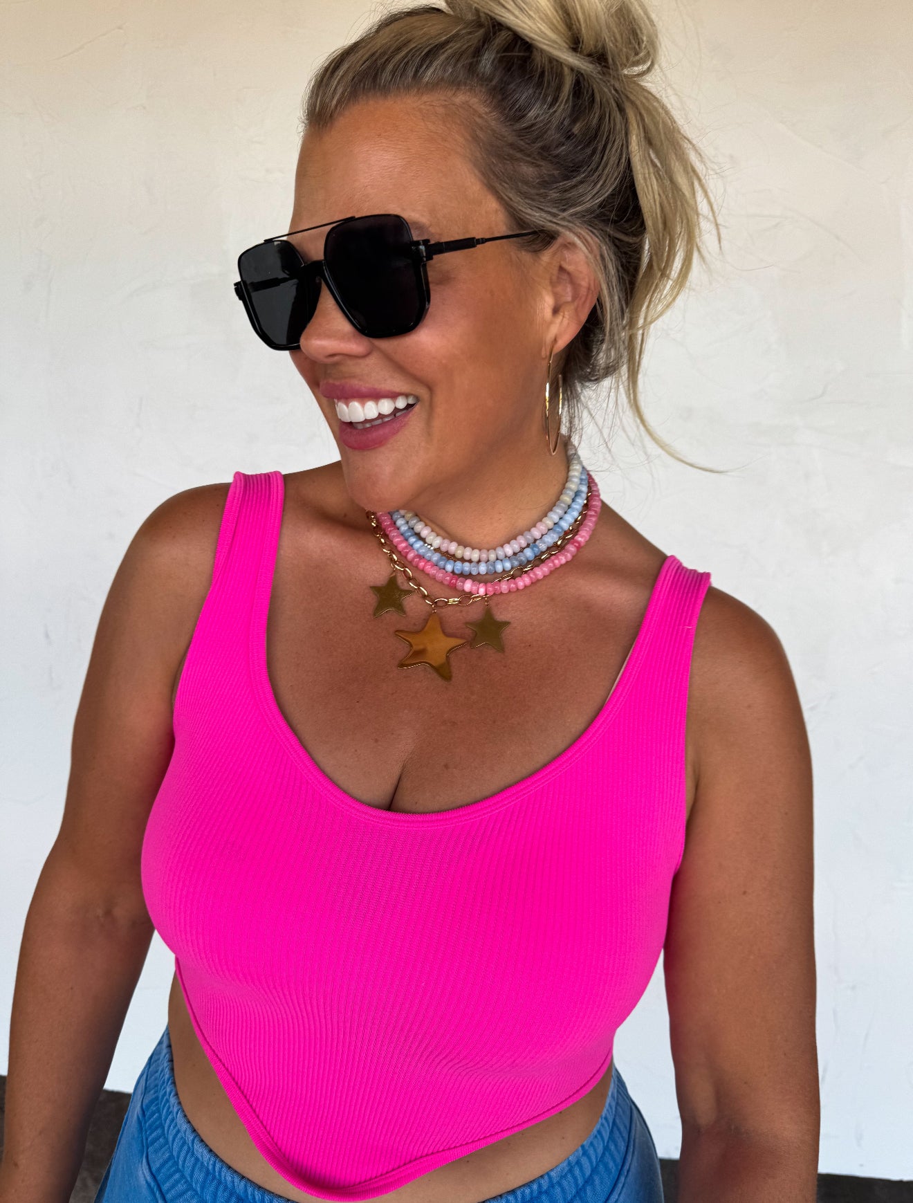 Summer Bead Stone Necklace - 6 colors