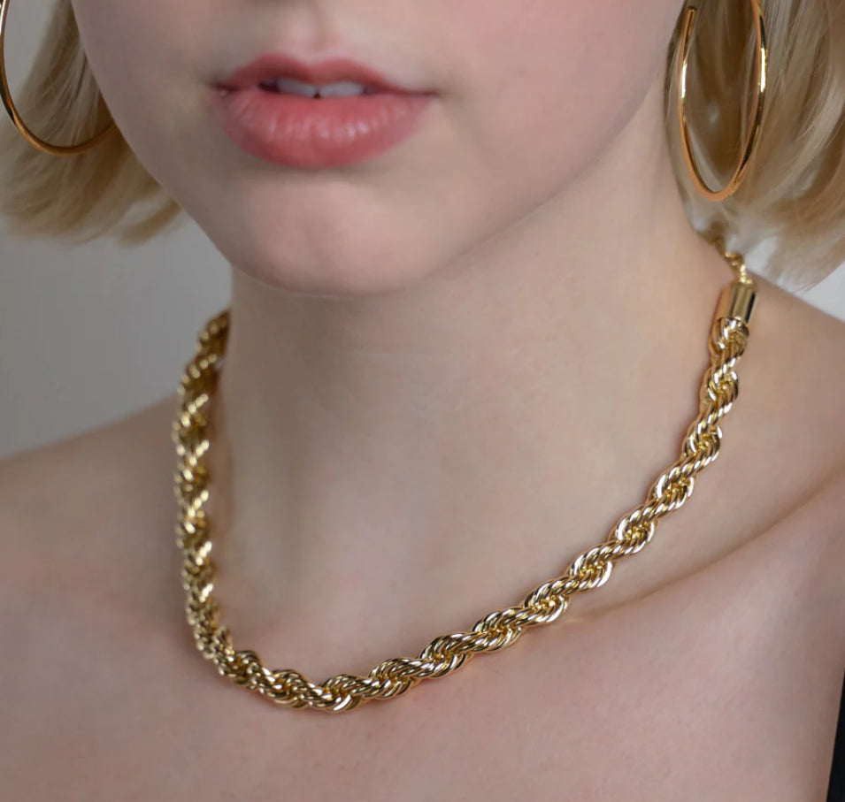 8mm Gold Rope Chain