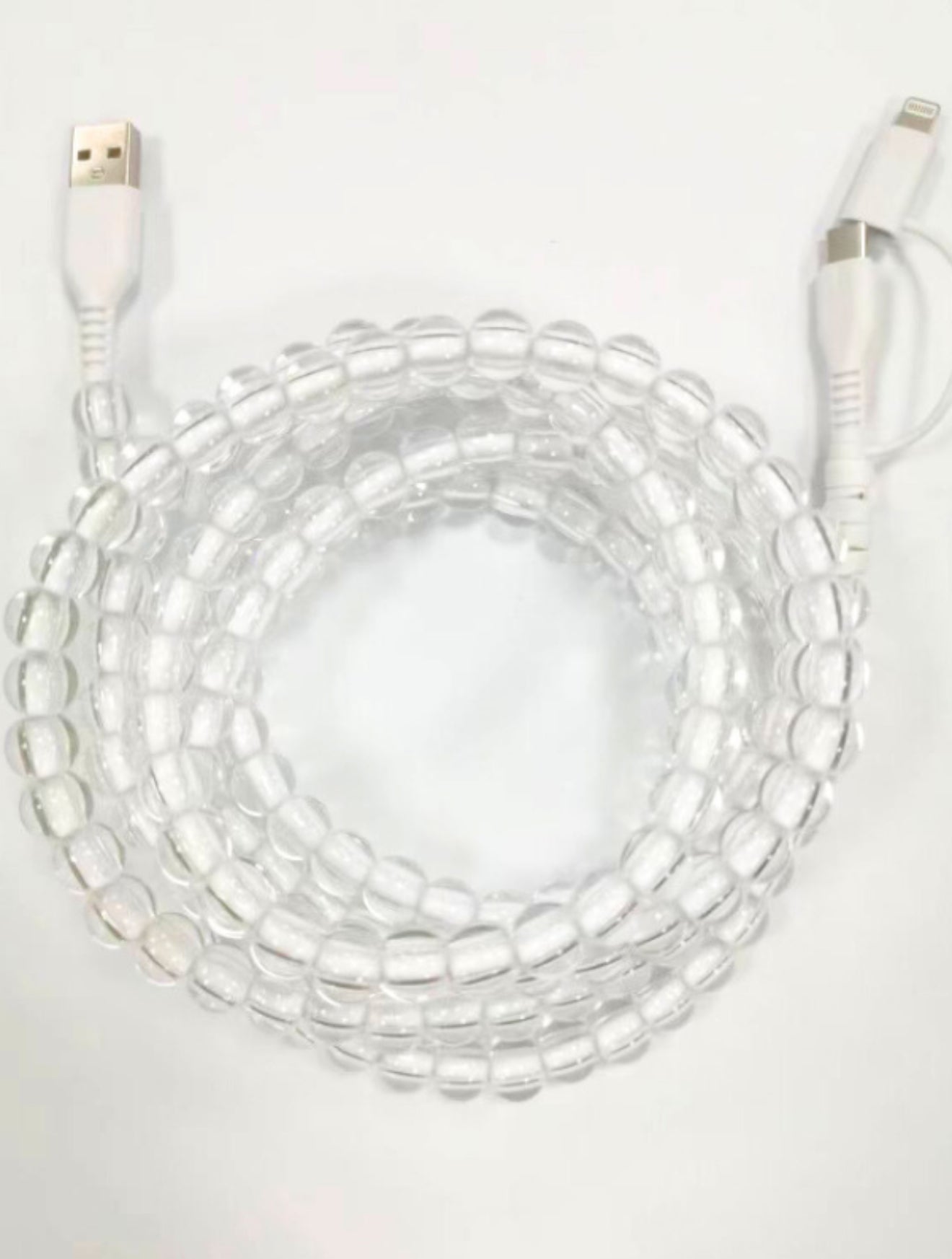 2-in-1 Beaded USB Charger - 11 colors