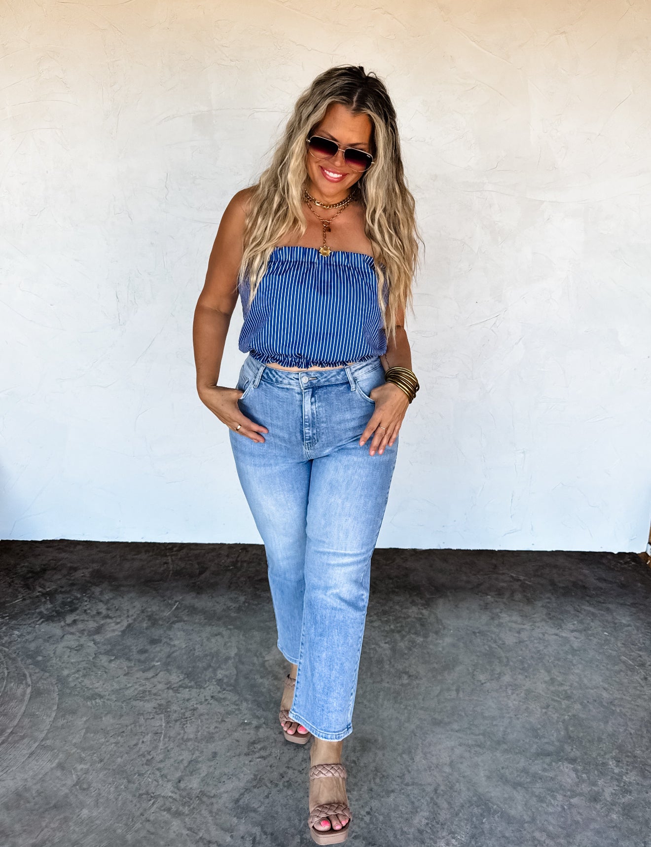 Dockside Breeze Bandeau Top