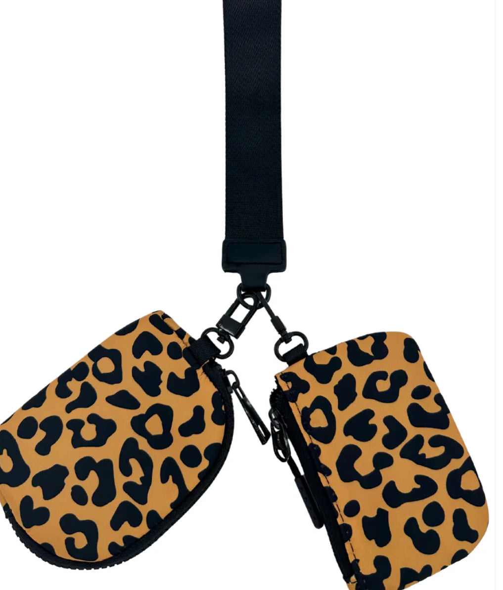 Double Pouch Wristlet - 8 colors