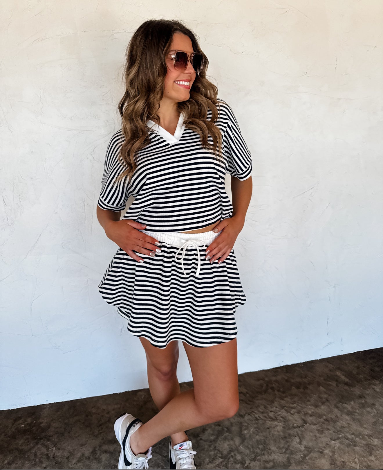 HARBOR STRIPED SKORT SET - 2 colors