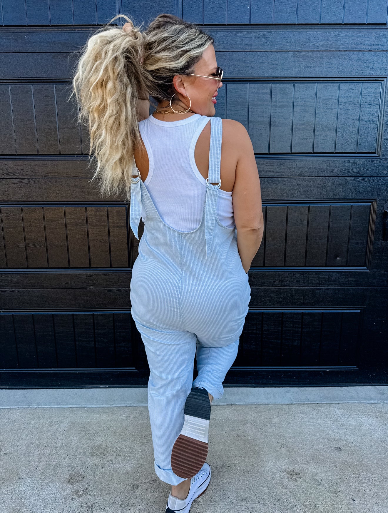 Stripe Britte Romper Overalls
