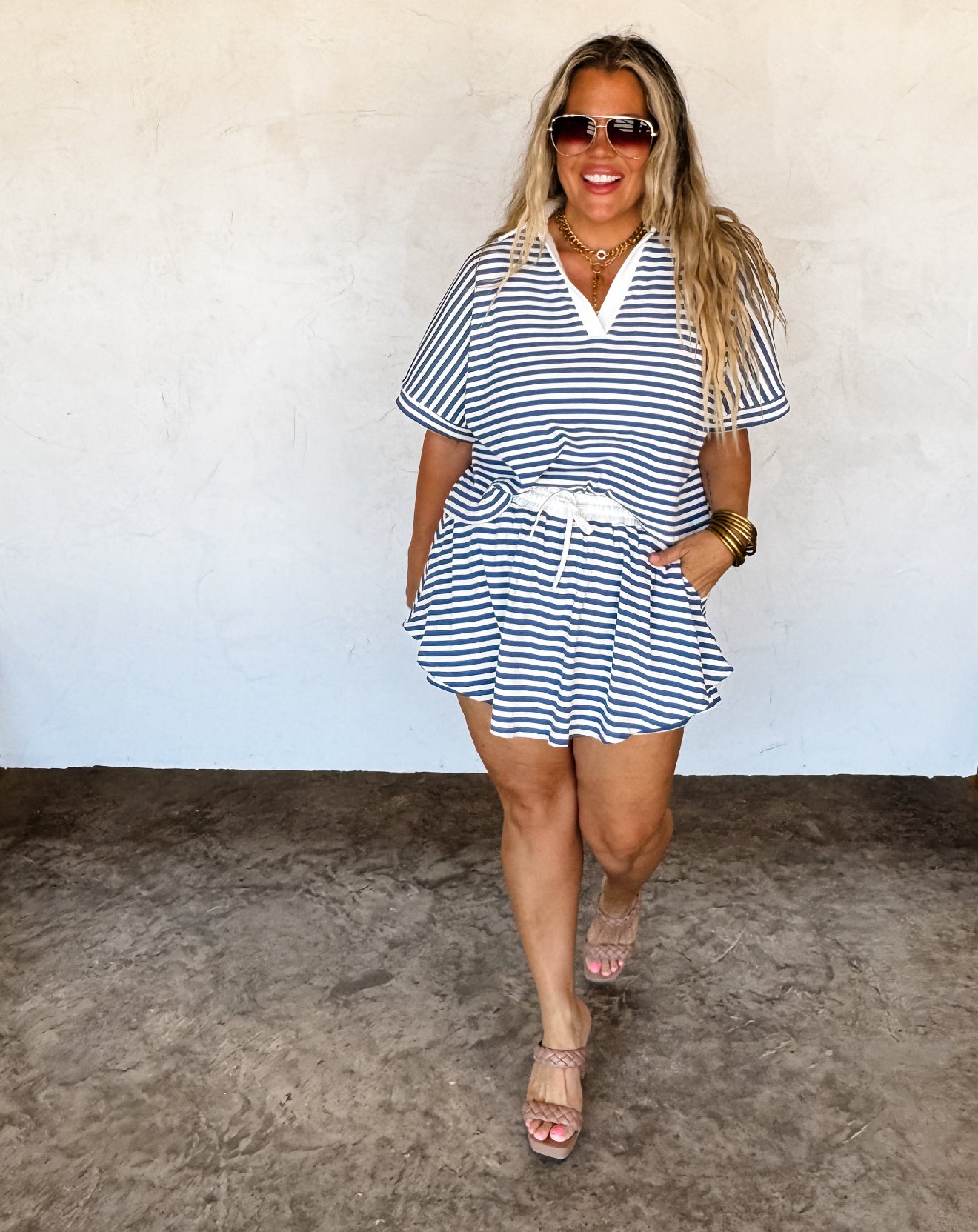 HARBOR STRIPED SKORT SET - 2 colors