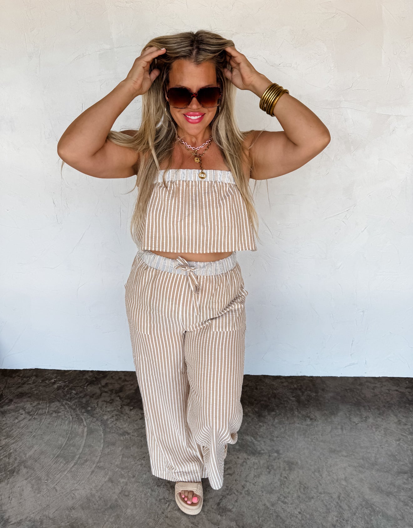 Seersucker Pants Set - 3 colors