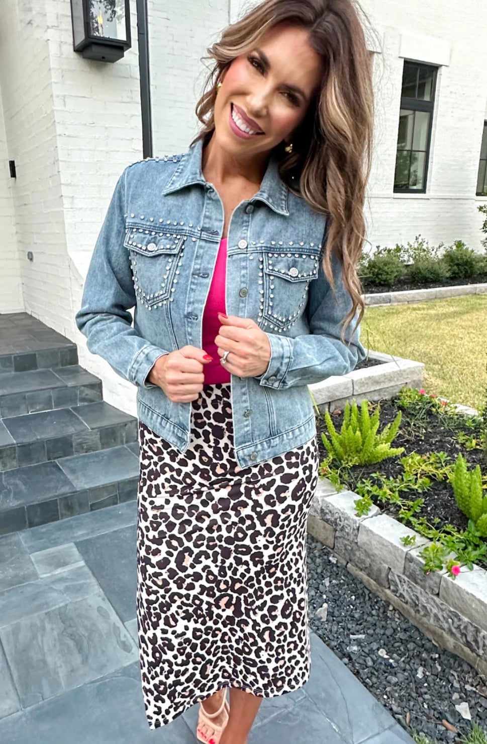 Stevie Rhinestone Denim Jacket