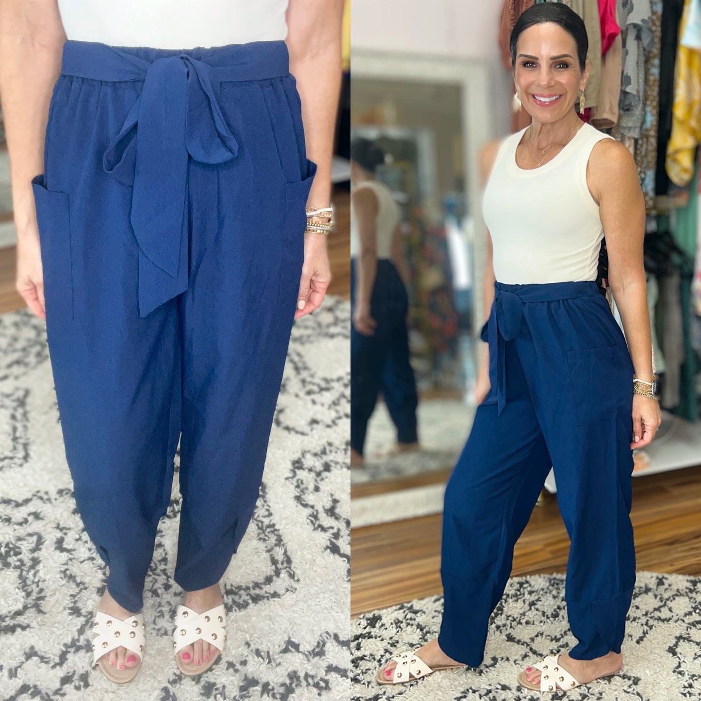 Anita Tie Front Pants