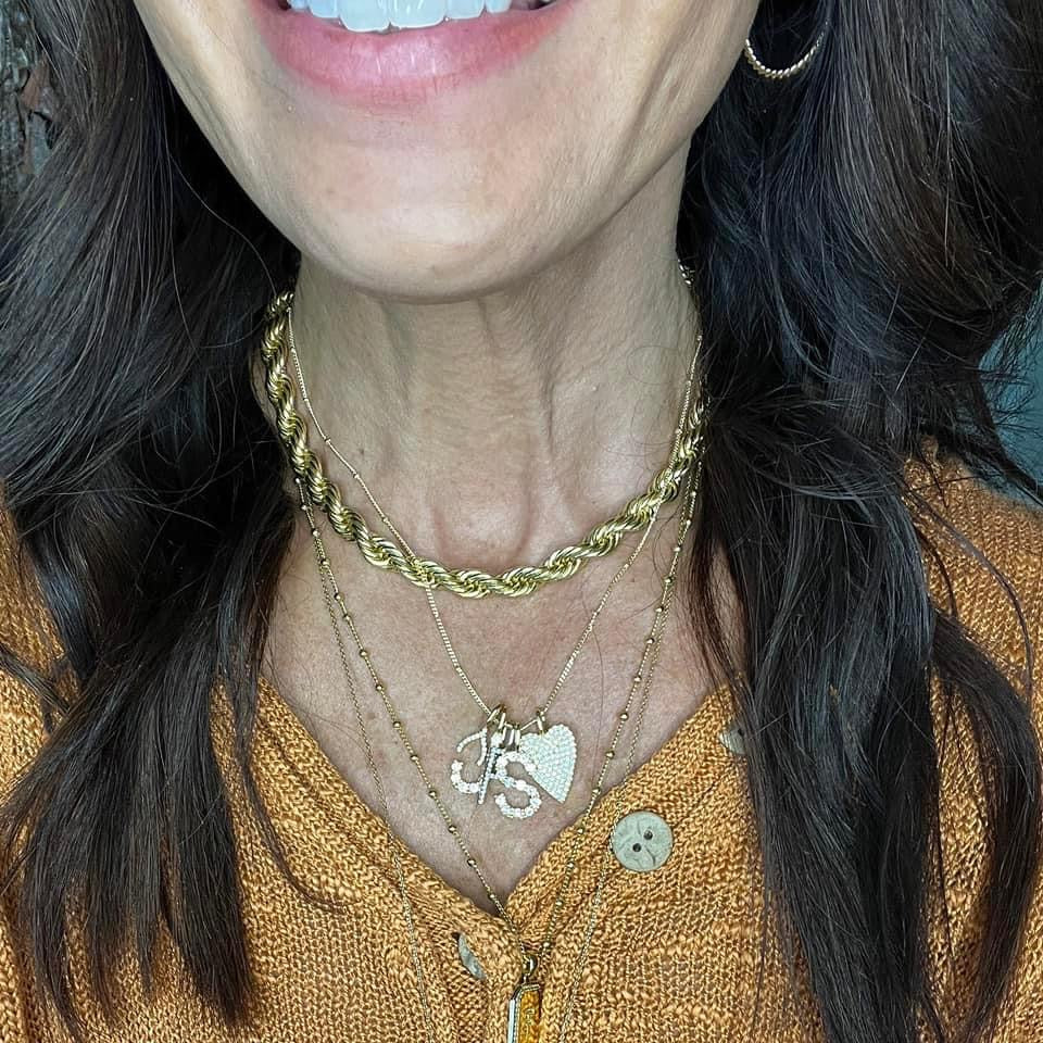 8mm Gold Rope Chain
