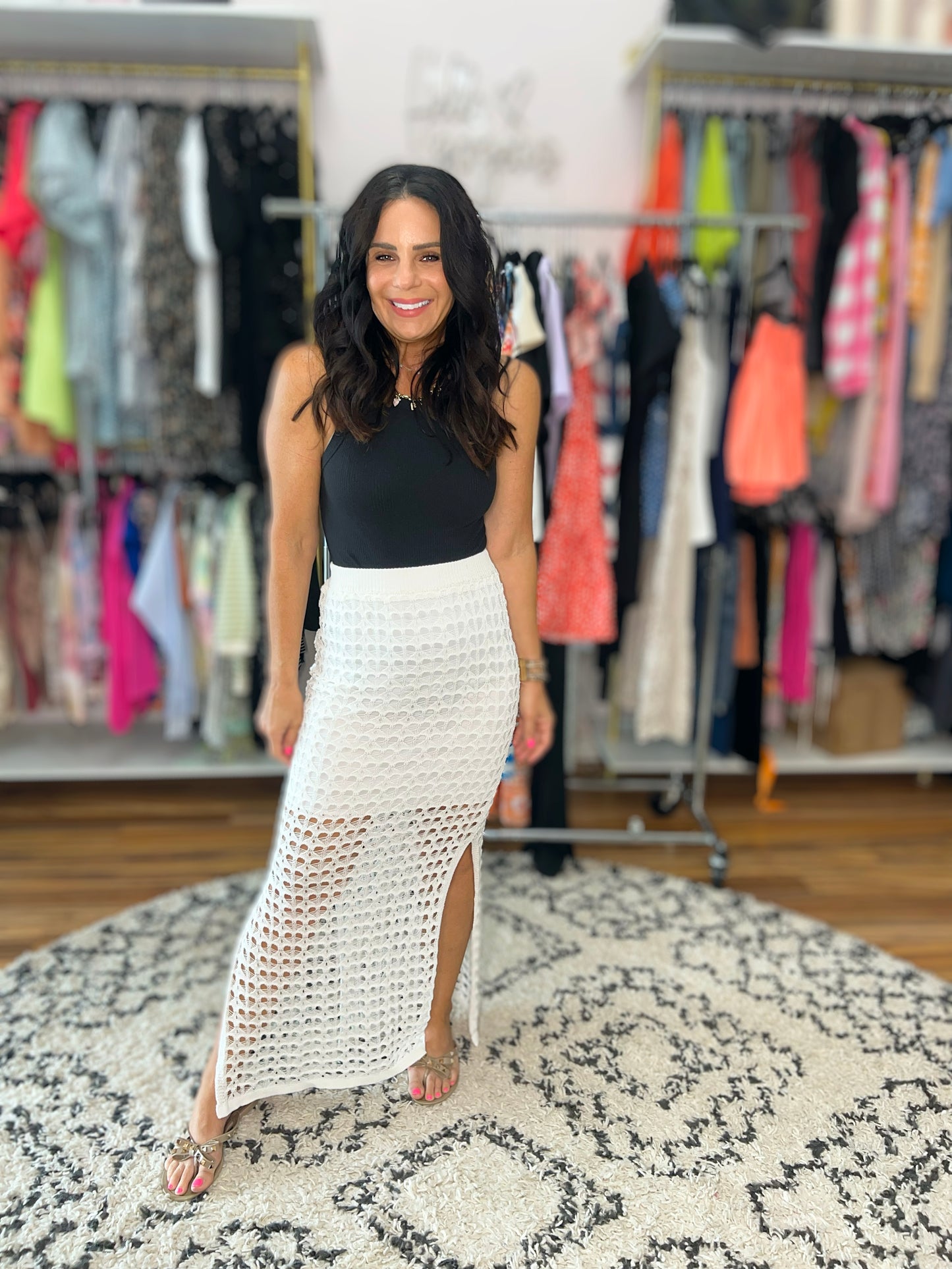 All Hands On Deck Skirt in Cream