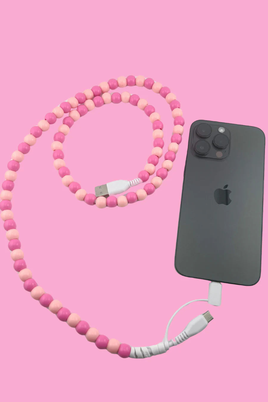 2-in-1 Beaded USB Charger - 11 colors