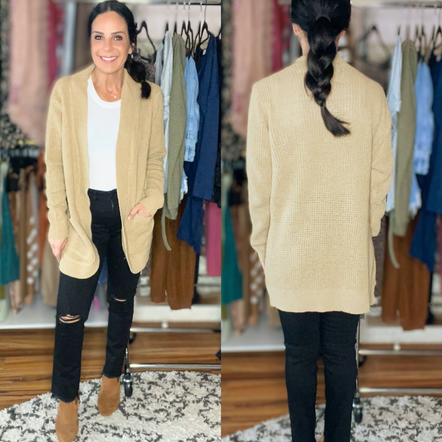 McKay Waffle Knit Cardigan