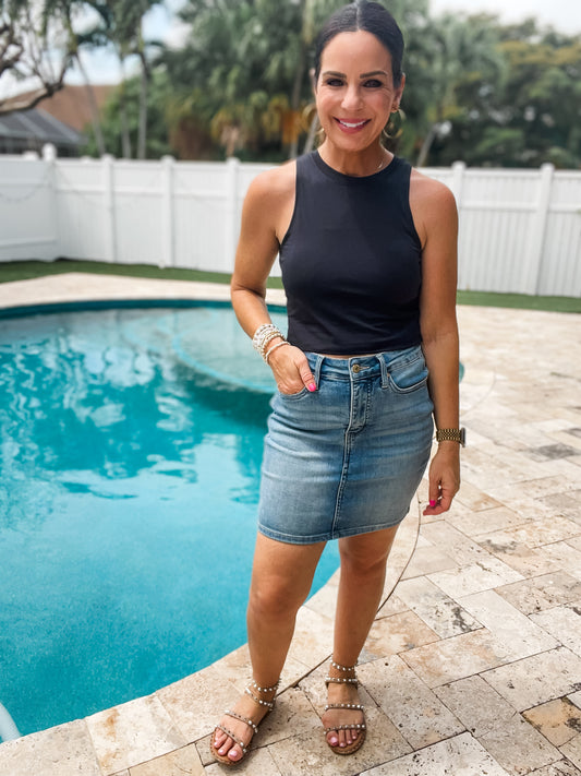 Yesterday's Crop Tank in Black